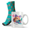 Tazón y Calcetines Personalizados Mascotas